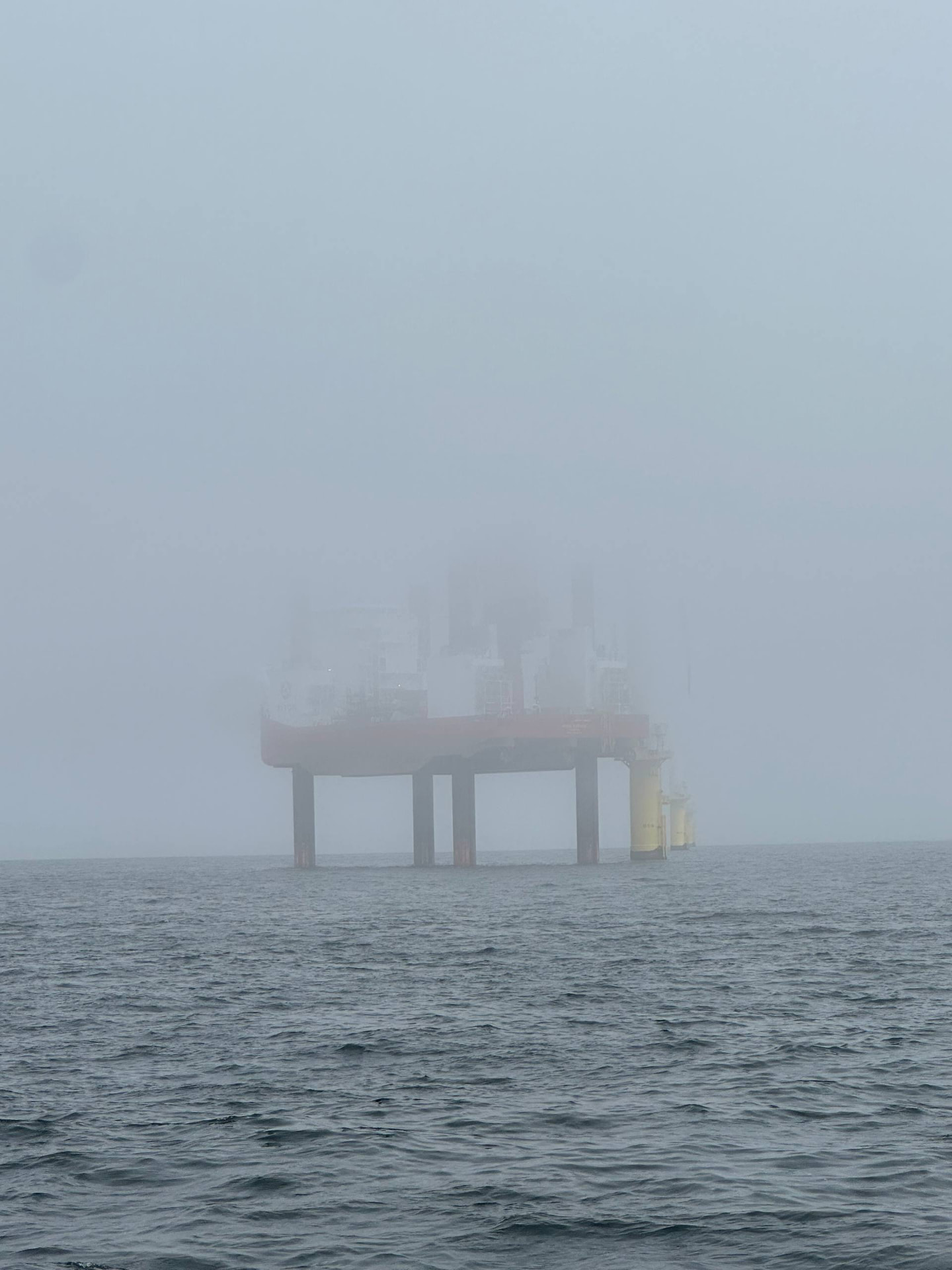 Plattform im Windpark Amrumbank