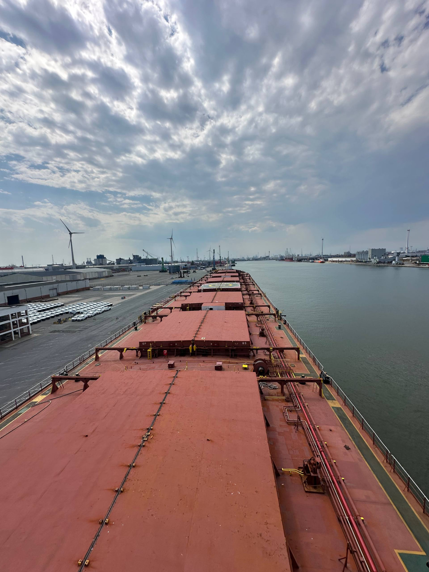 MV Traverse Caofeidian am Liegeplatz in Antwerpen